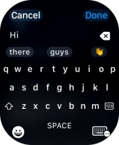 Press the input icon.