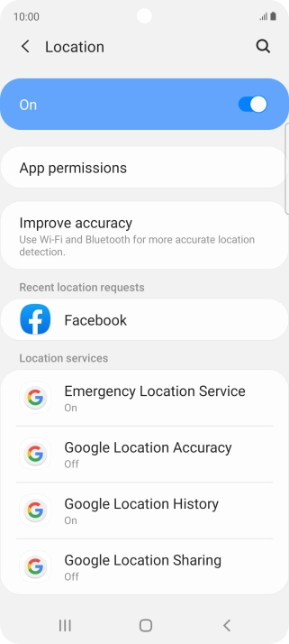 Press App permissions.