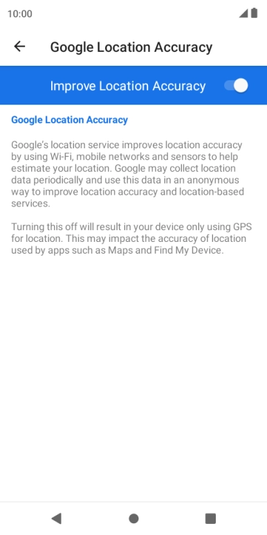 If you press the indicator next to 