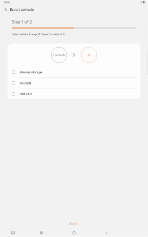 Press the name of the SIM.