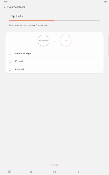 Press the name of the SIM.