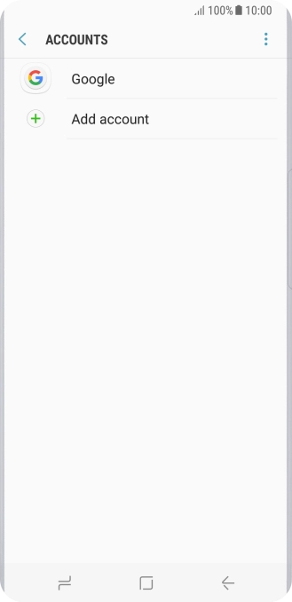 Press the required account.