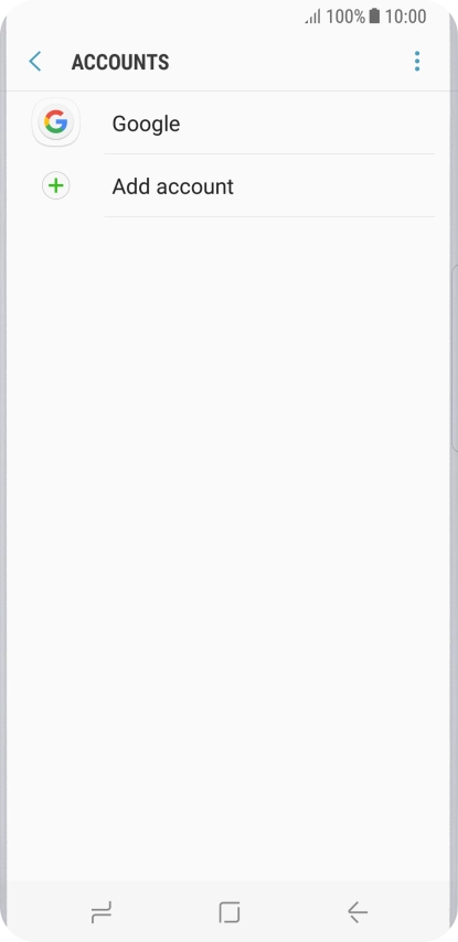 Press the required account.