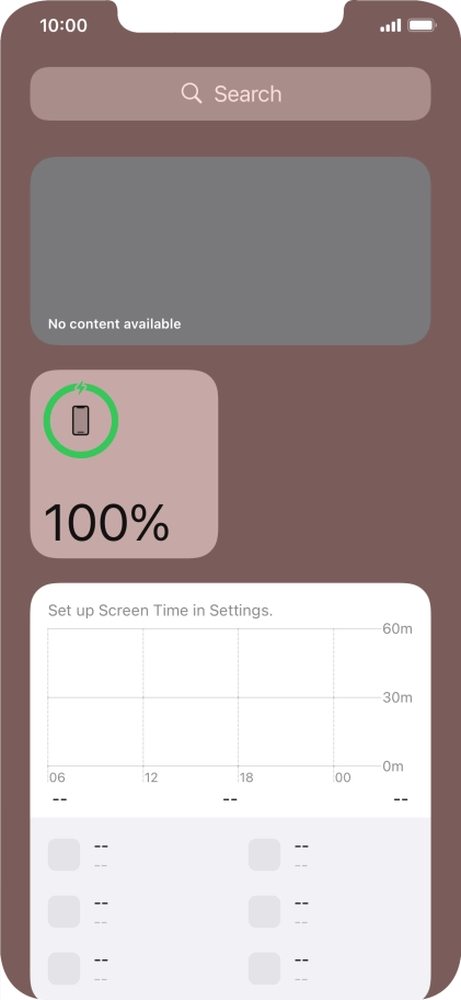 Press and hold the required Widget Stack.