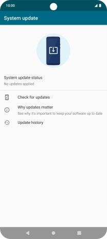 Press Check for updates. If a new software version is available, it's displayed. Follow the instructions on the screen to update the phone software.