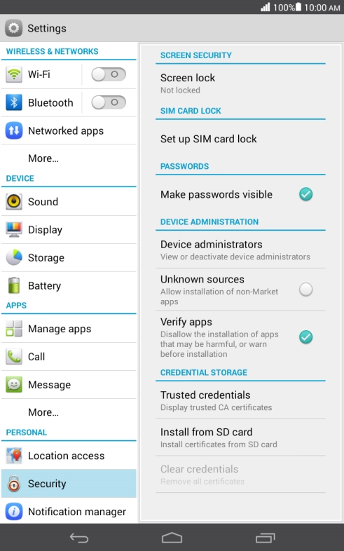 Press the Home key to return to the home screen.
