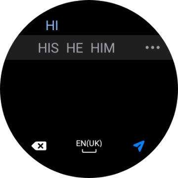 Press the send icon.