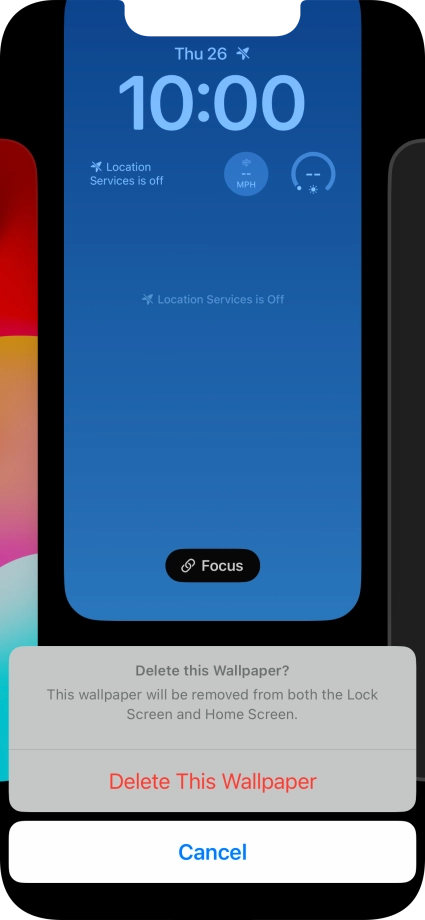 Press Delete This Wallpaper.