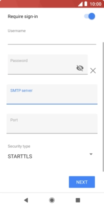 Press the field below 