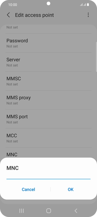 Key in 03 and press OK.