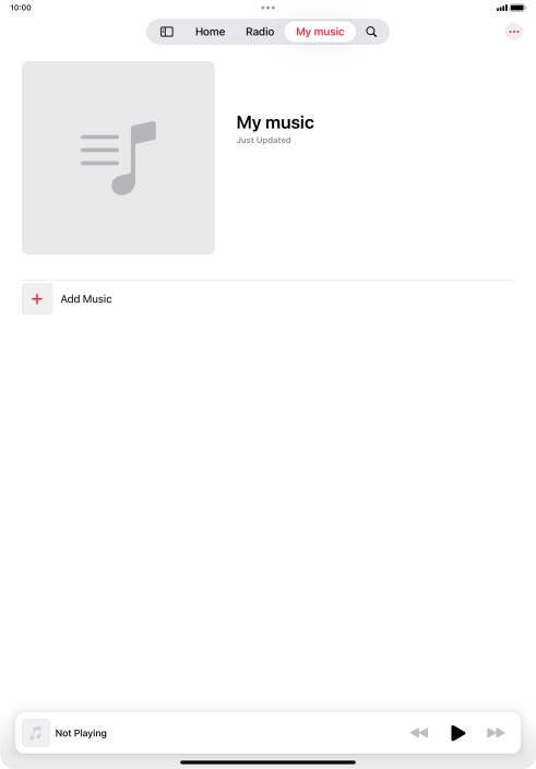 Press Add Music.
