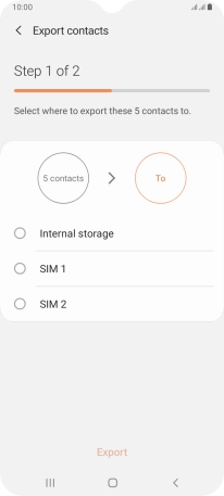 Press the name of the SIM.