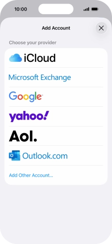 Press Add Other Account....