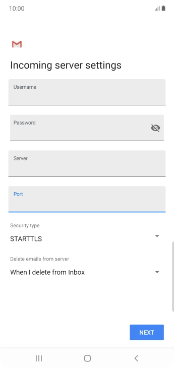 Press the drop down list below 