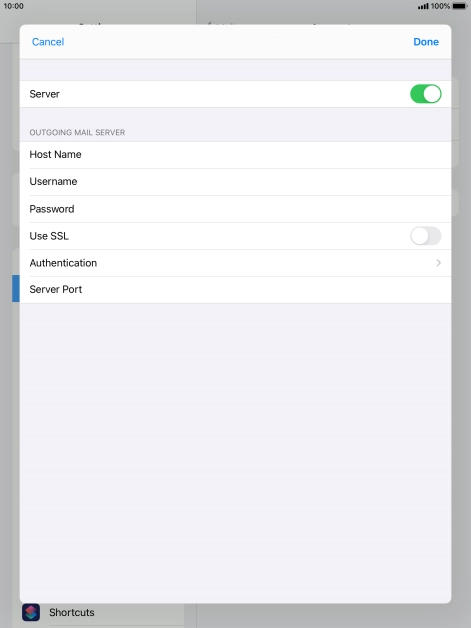 Press Authentication.