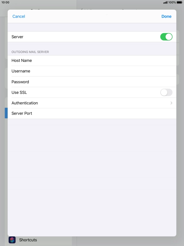 Press Authentication.