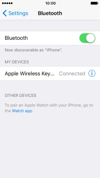Press the Home key to return to the home screen.