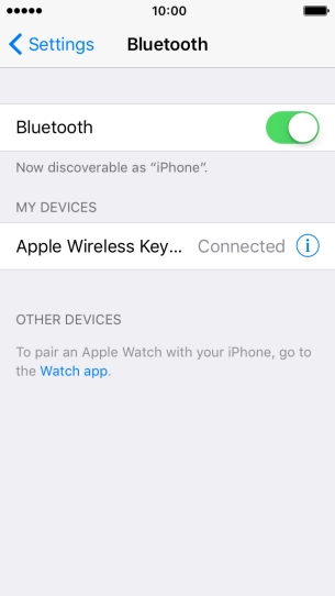 Press the Home key to return to the home screen.