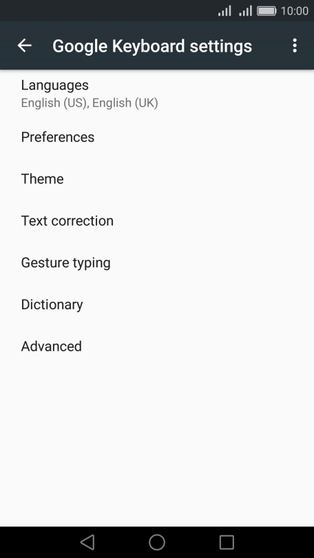 Press Text correction.