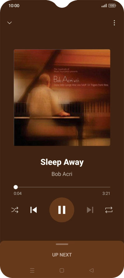 Press arrow right to go to the next audio file.