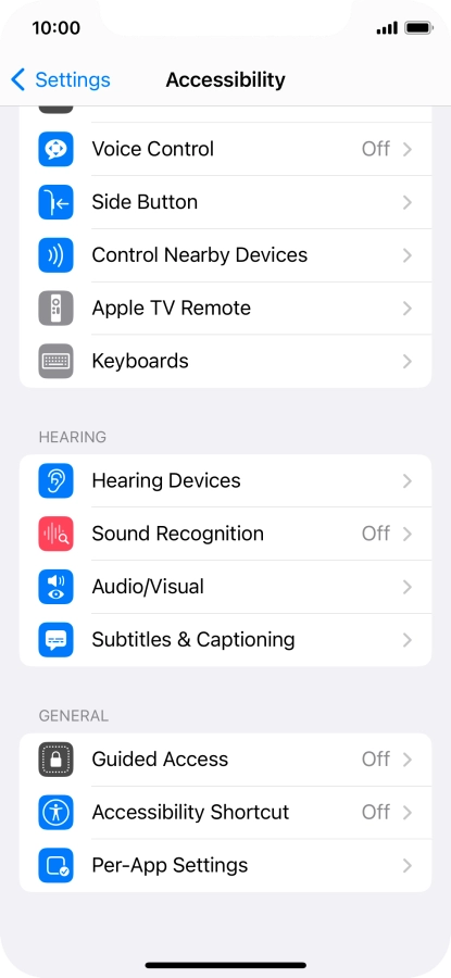 Press the required category below 
