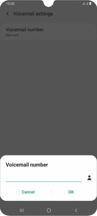 Key in +61414121121 and press OK.