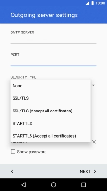 Press None to turn off the function.