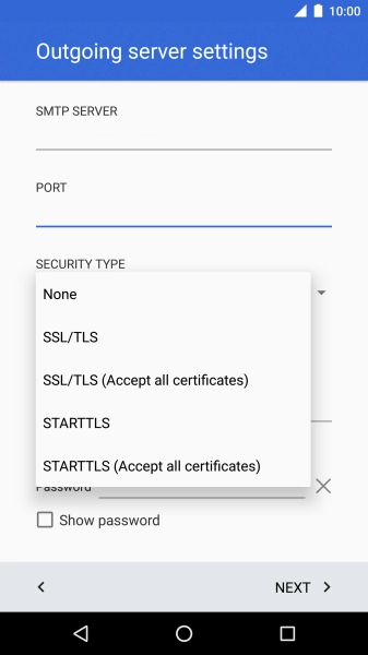 Press None to turn off the function.