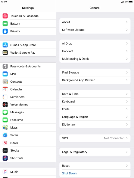 Press Passwords & Accounts.