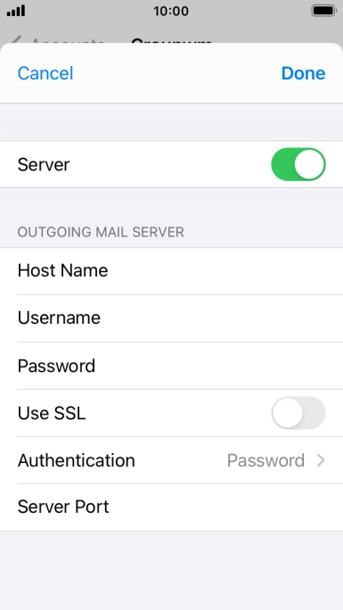 Press Authentication.