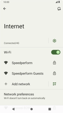 Press the required Wi-Fi network.
