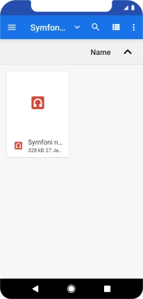 Press the required ring tone.