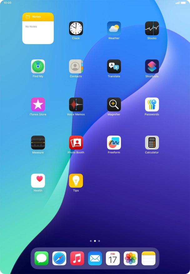 If you're using a Widget Stack: slide up or down on the stack to select the required widget.
