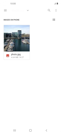 Press the required file.