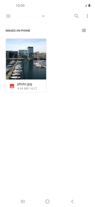 Press the required file.