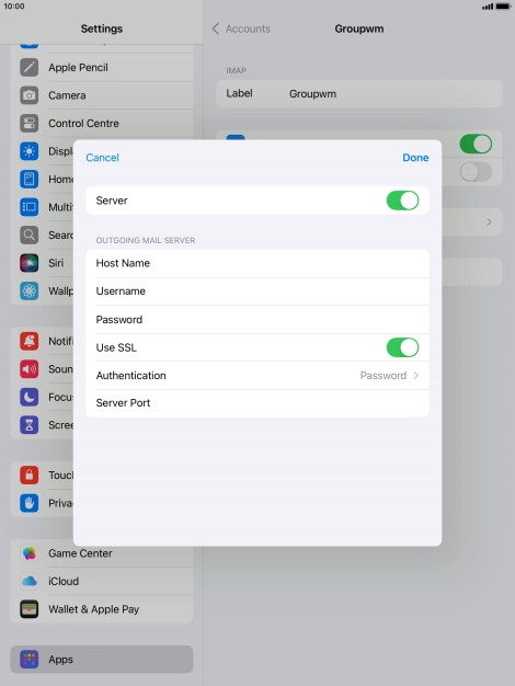 Press Authentication.