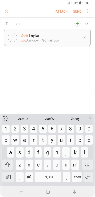 Press the required contact.