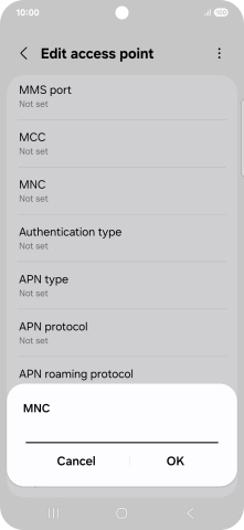 Key in 03 and press OK.