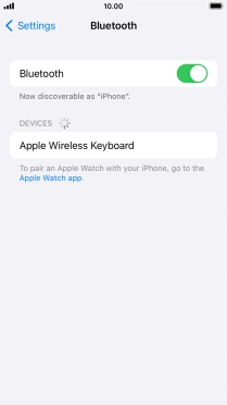 Press the required Bluetooth device and follow the instructions on the screen to pair the device with your phone.