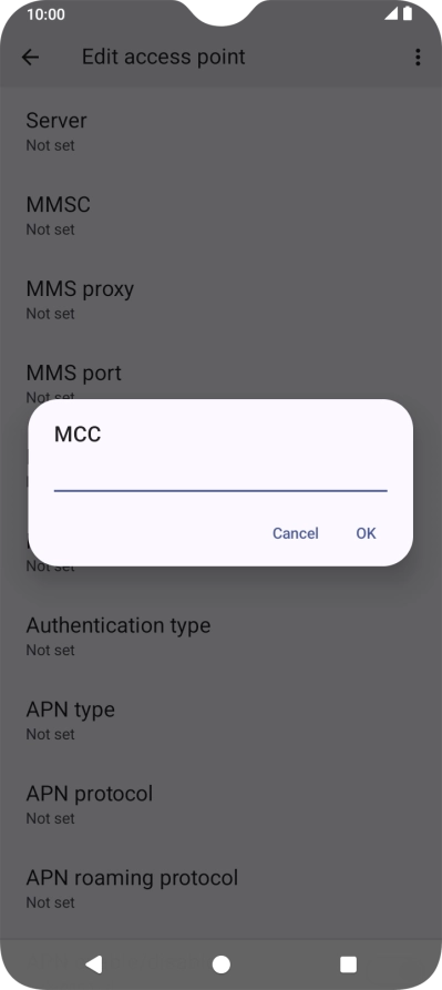 Key in 505 and press OK.