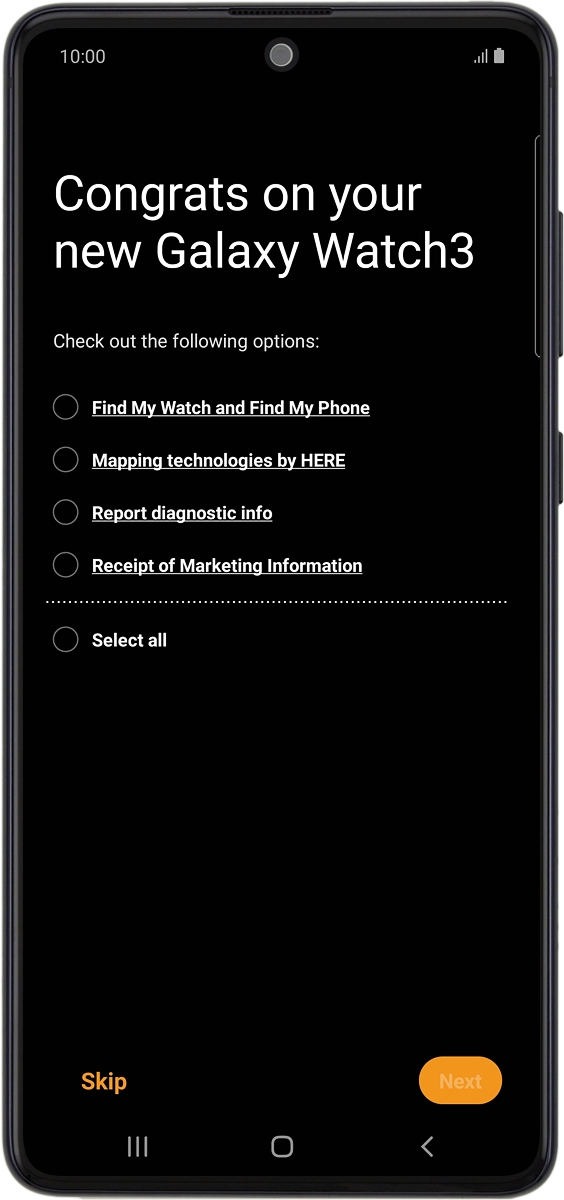 On your phone: Press Select all.