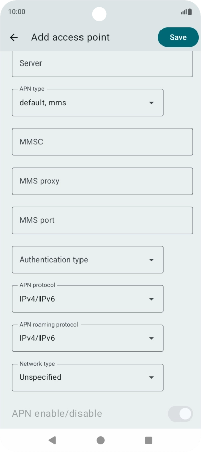 Press MMSC and key in http://pxt.vodafone.net.au/pxtsend.