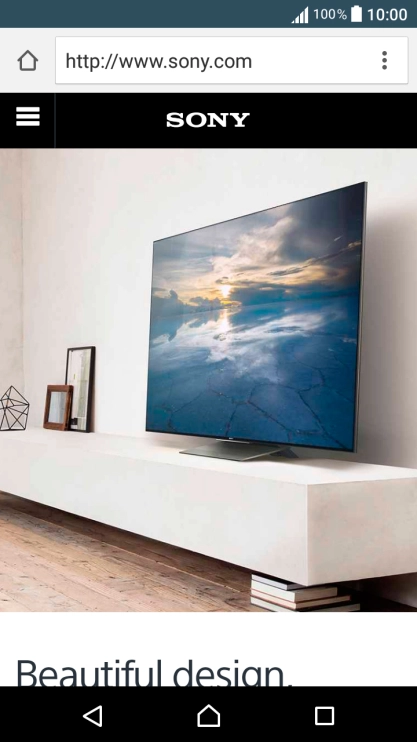 Press the address bar.