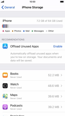 Press the required app.