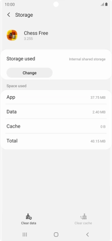 Press the Home key to return to the home screen.