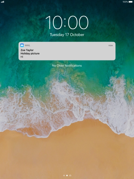Press the required notification and follow the instructions on the screen to use the selected function.