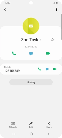 Press the Home key to return to the home screen.
