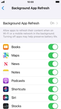 Press Background App Refresh.