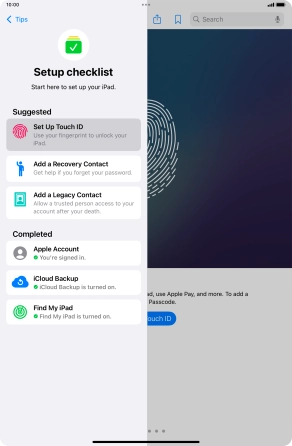 Slide your finger upwards starting from the bottom of the screen to return to the home screen.