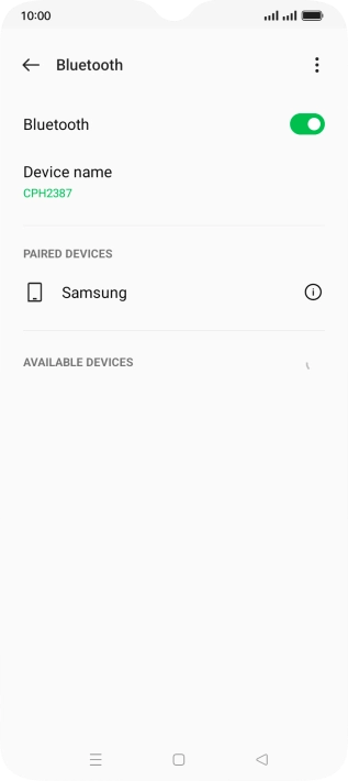 Press the Home key to return to the home screen.